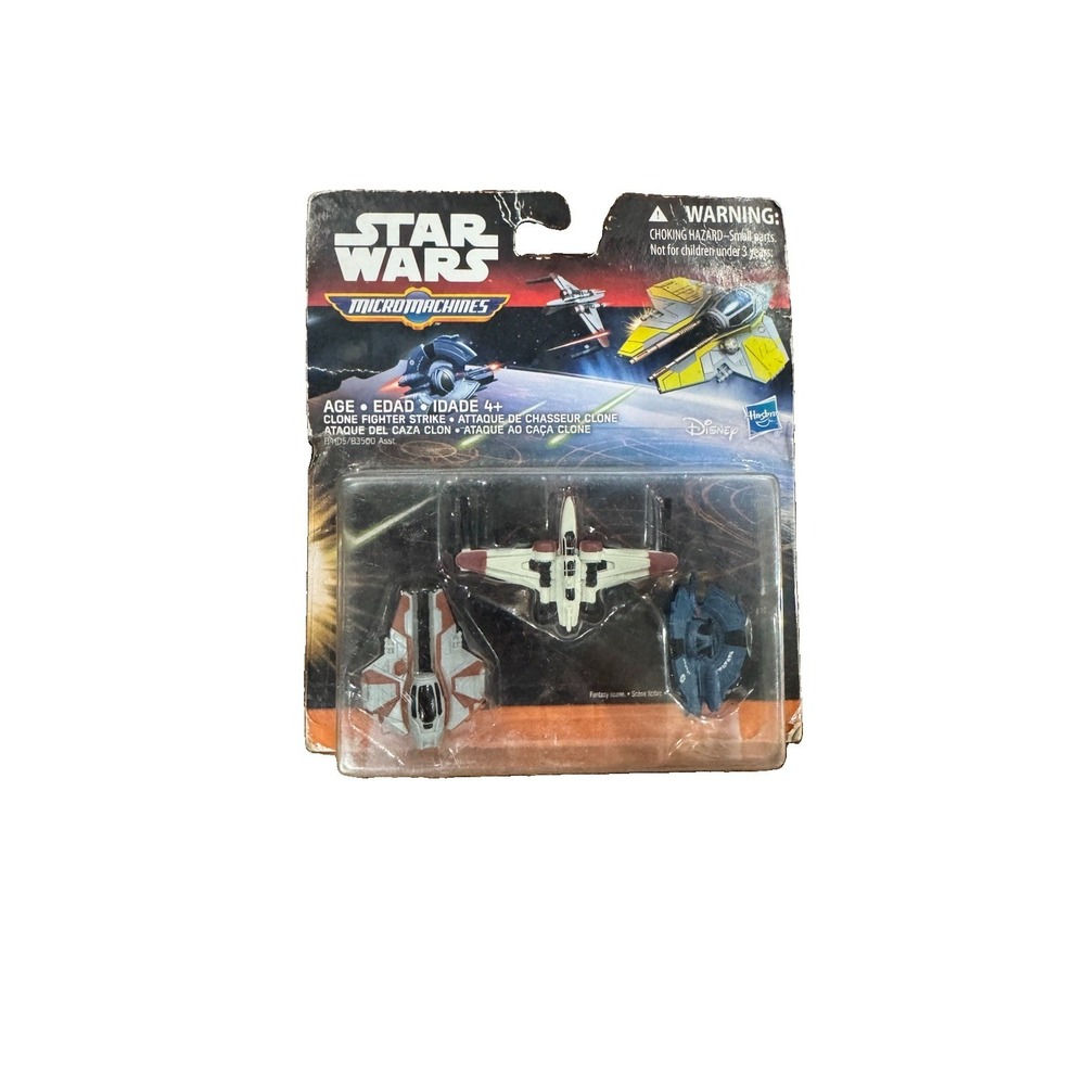 Star Wars Micro Machines Clone Fighter Strike 3-Pack Hasbro 2015 Damaged Box